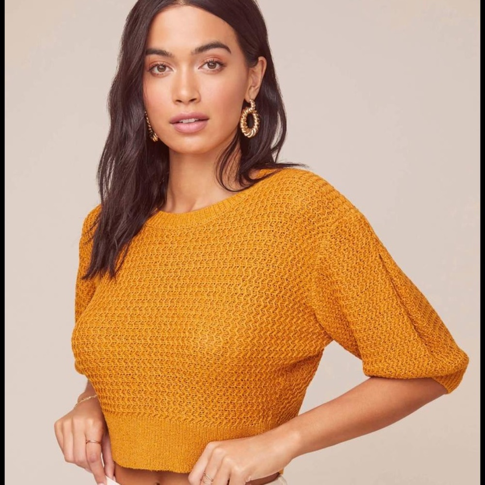 ASTR the Label Cora Puff Sleeve Sweater